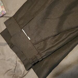 Black pants made in England wool
